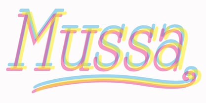 Mussa Font Poster 2