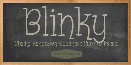 Blinky Font Poster 1