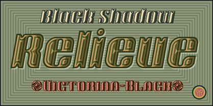 Victorina Black Shadow Font Poster 6