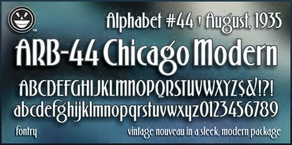 ARB 44 Chicago Modern Font Poster 4