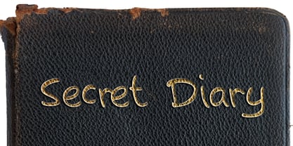 Secret Diary Font Poster 1