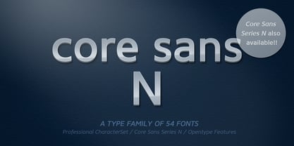 Core Sans N SC Font Poster 7
