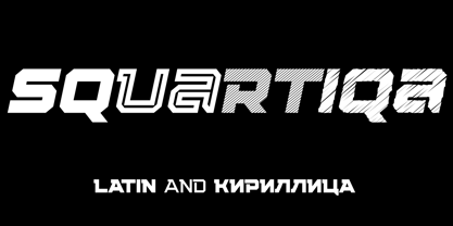 Squartiqa 4F Font Poster 1