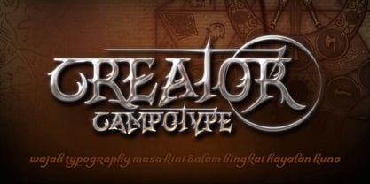 CrEAtOR CamPotype Font Poster 1