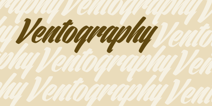 Ventography Font Poster 2