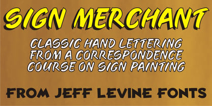 Sign Merchant JNL Font Poster 1