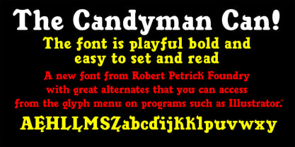 Candyman Font Poster 2