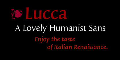 Lucca Font Poster 1