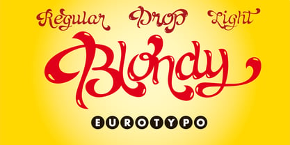 Blondy Font Poster 3