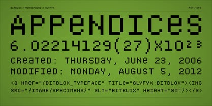 Bitblox Font Poster 8