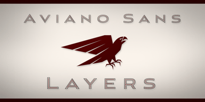 Aviano Sans Layers Fuente Póster 1