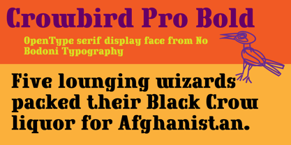 Crowbird Font Poster 1