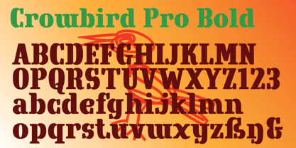 Crowbird Font Poster 2