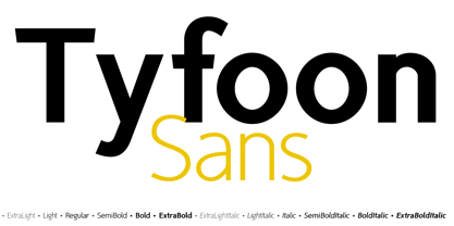 TyfoonSans Font Poster 1