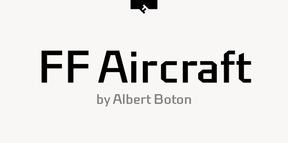 FF Aircraft Font Poster 1