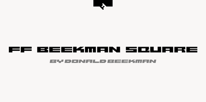 FF Beekman Square Font Poster 1