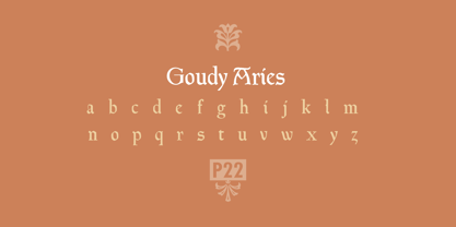 P22 Goudy Aries Font Poster 2