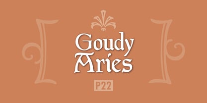 P22 Goudy Aries Font Poster 3