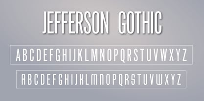 LTC Jefferson Gothic Font Poster 1