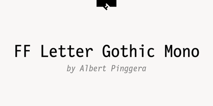 FF Letter Gothic Mono Font Poster 1