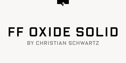 FF Oxide Solid Fuente Póster 1