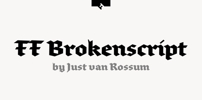 FF Brokenscript Font Poster 1