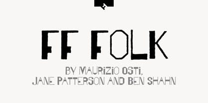 FF Folk Font Poster 1