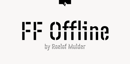 FF Offline Font Poster 1
