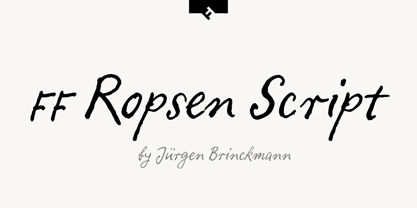 FF Ropsen Script Font Poster 1