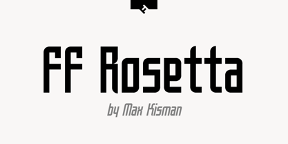 FF Rosetta Fuente Póster 1