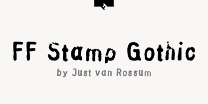 FF Stamp Gothic Font Poster 1