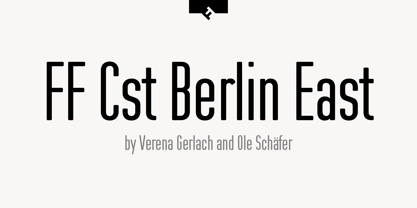 FF Cst Berlin East Font Poster 1