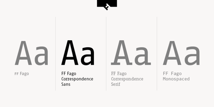 FF Fago Correspondance Sans Police Poster 2