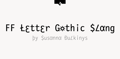 FF Letter Gothic Slang Fuente Póster 1