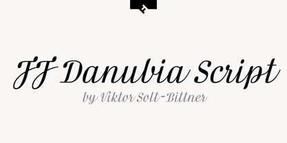 FF Danubia Script Font Poster 1