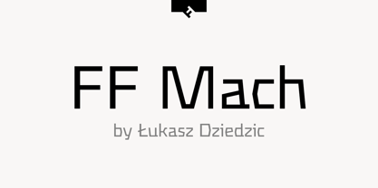 FF Mach Font Poster 1