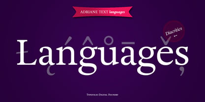 Adriane Text Font Poster 2