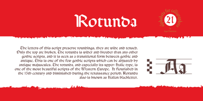 Cal Rotunda Font Poster 5