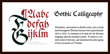 Cal Gothic Fraktur Font Poster 3