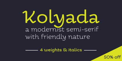 Kolyada Font Poster 5