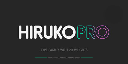 Hiruko Pro Font Poster 1