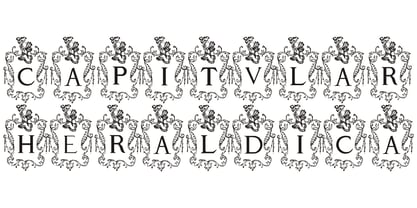 Capitular Heraldica Font Poster 1