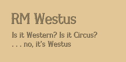RM Westus Font Poster 1
