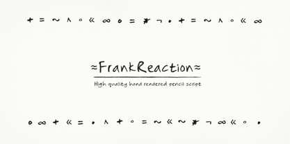Frank Reaction Font Poster 1