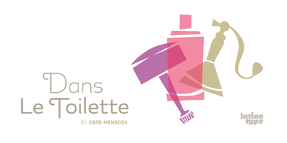 Dans Le Toilette Font Poster 3