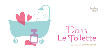 Dans Le Toilette Font Poster 1