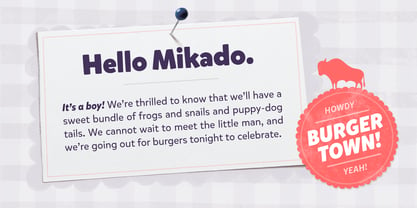 Mikado Font Poster 3