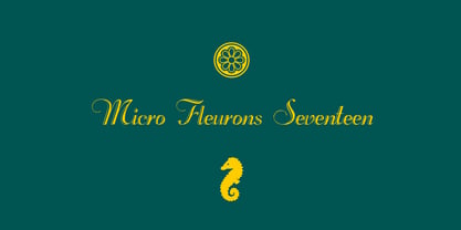 Micro Fleurons Font Poster 1