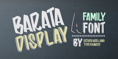 Barata Display Font Poster 1