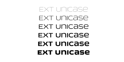 EXT Unicase Font Poster 1